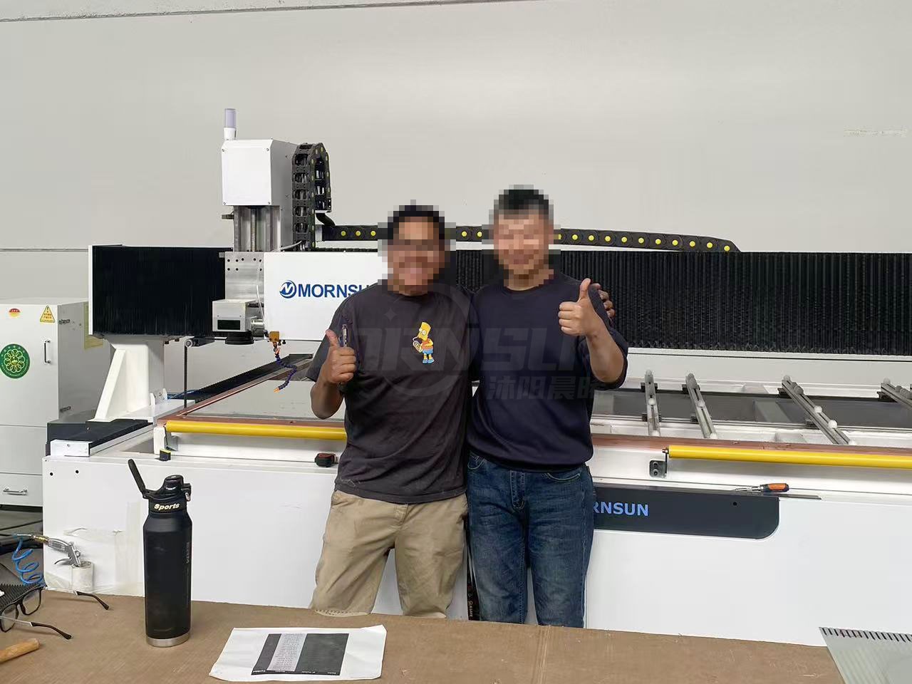 Glass Mirror Laser Sandblasting Machine in Spain laser drilling machine